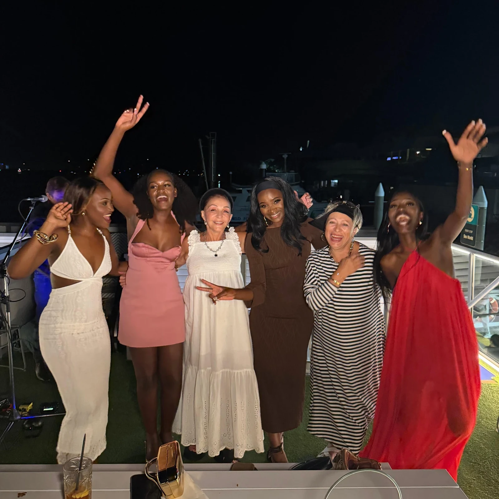 Surfers Paradise buffet dinner cruise with night skyline views