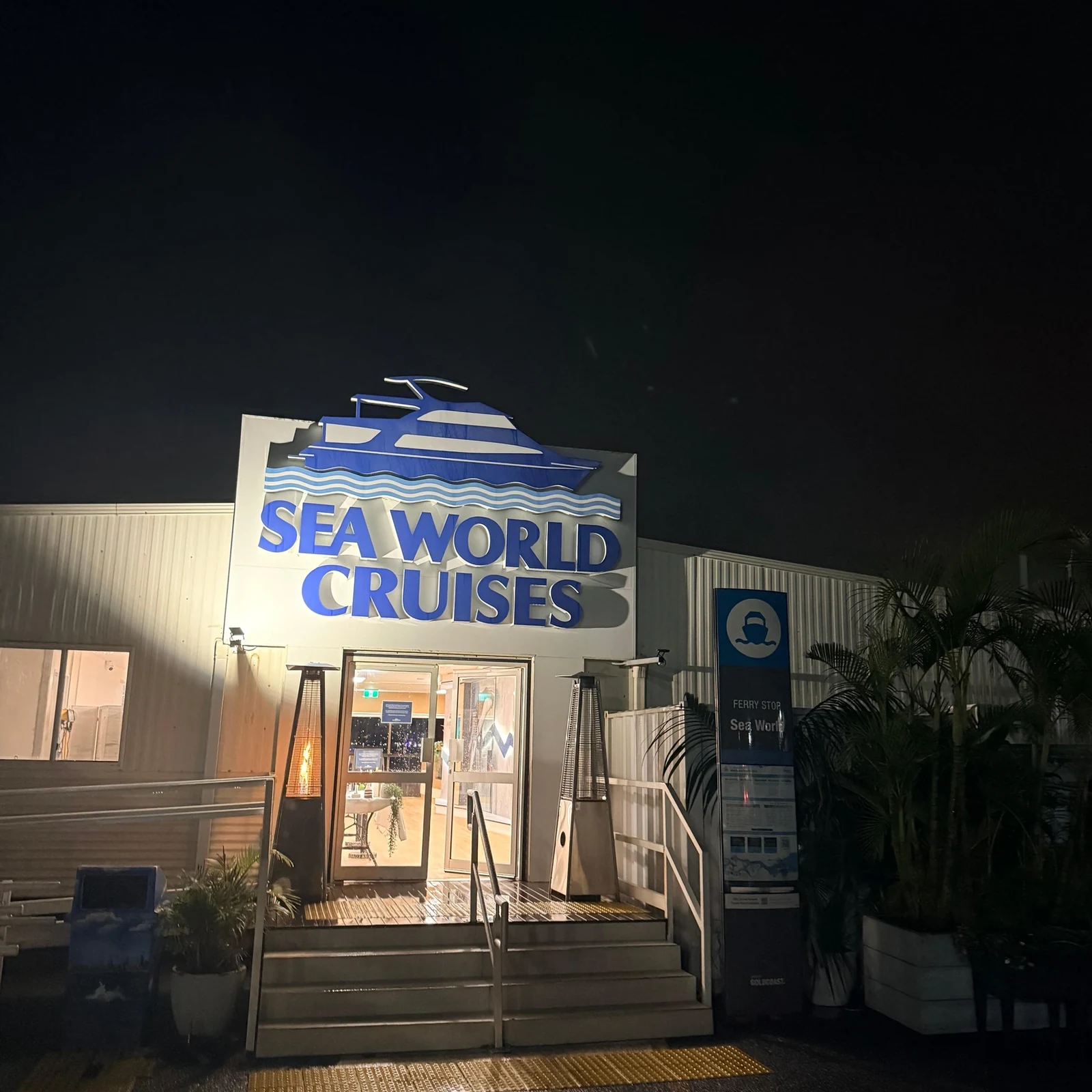 Surfers Paradise buffet dinner cruise with night skyline views